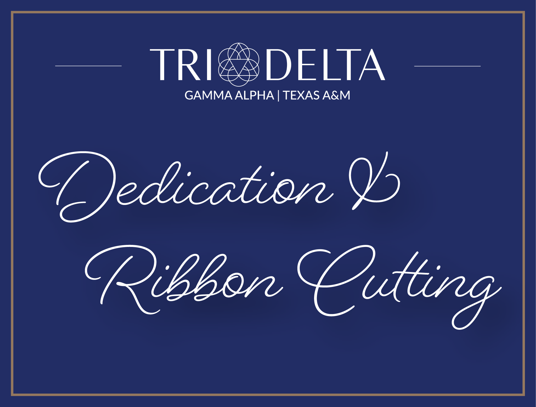 Gamma Alpha House Dedication at Texas A&M University